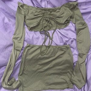 Small 2 Piece Mini Skirt Set